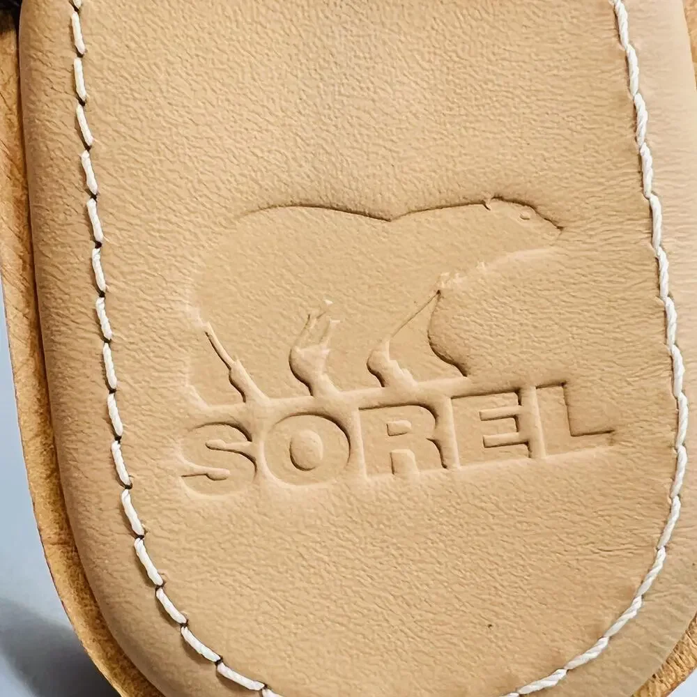 Sorel Sandals Womens 11 Brown Suede Thong Buckle Strap Slingback Flat Shoes
